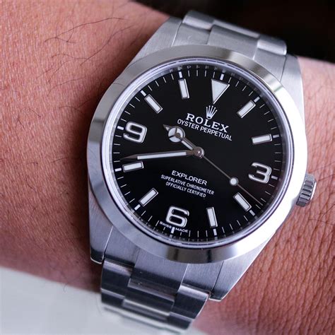 rolex explorer 1 39mm price|Rolex explorer 214270 price.